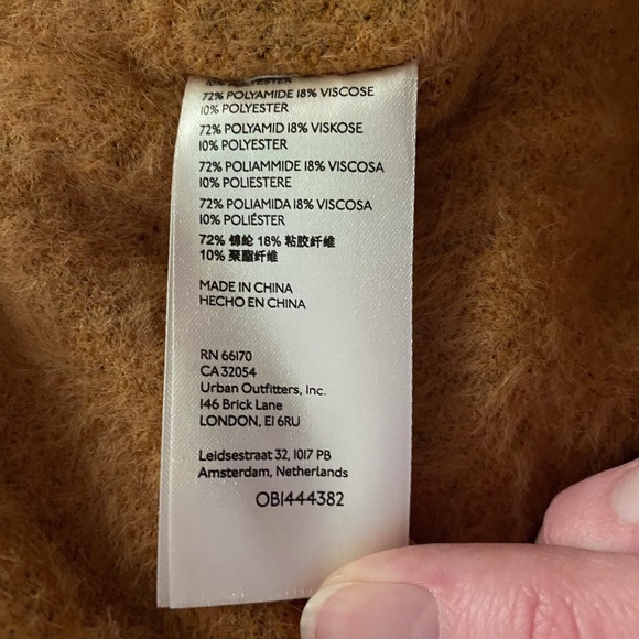 NEW Free People Long Animal Cardigan Brown Motif XS - Picture 14 of 14